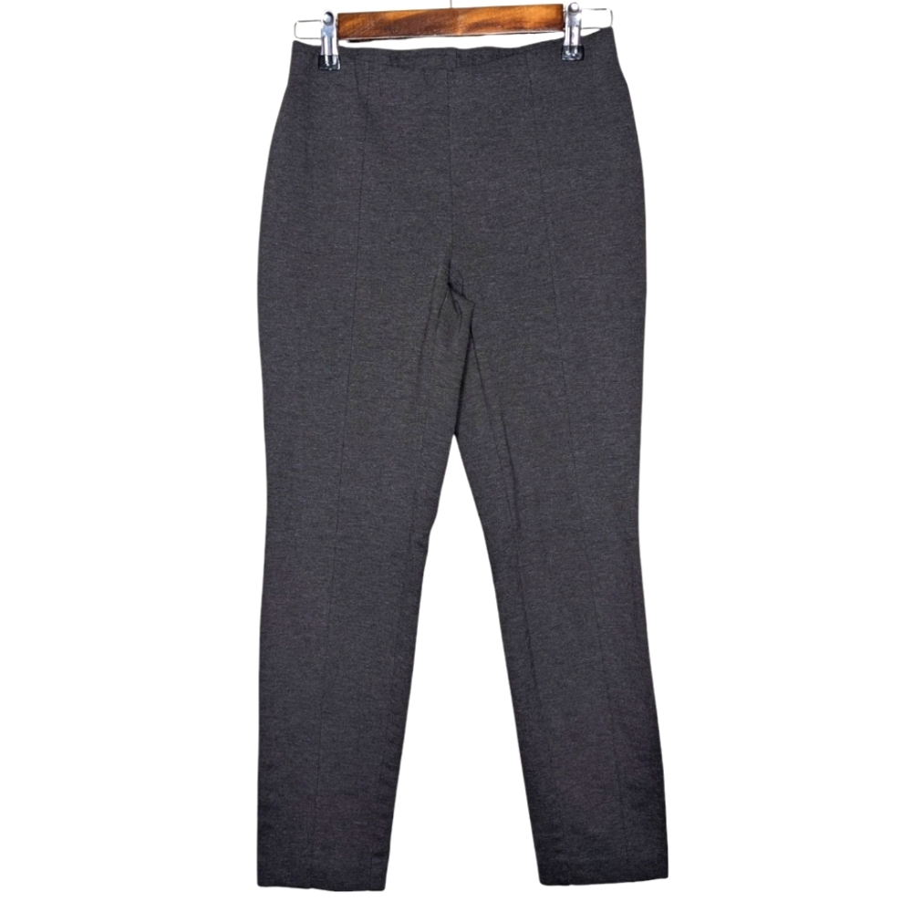J. Jill Women's Ponte Slim Leg Heathered Gray Casual Work Pants Size XS